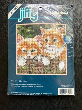 Vintage Jiffy Needlepoint Kit NIP